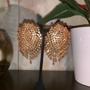 Gold or sliver diamond earrings